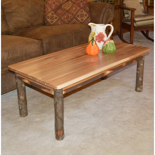 Review Yorba Hickory Solid Wood Coffee Table