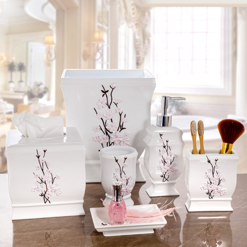 World Menagerie Vanda 6 Piece Bath Accessory Set Reviews Wayfair World Menagerie Vanda 6 Piece Bath