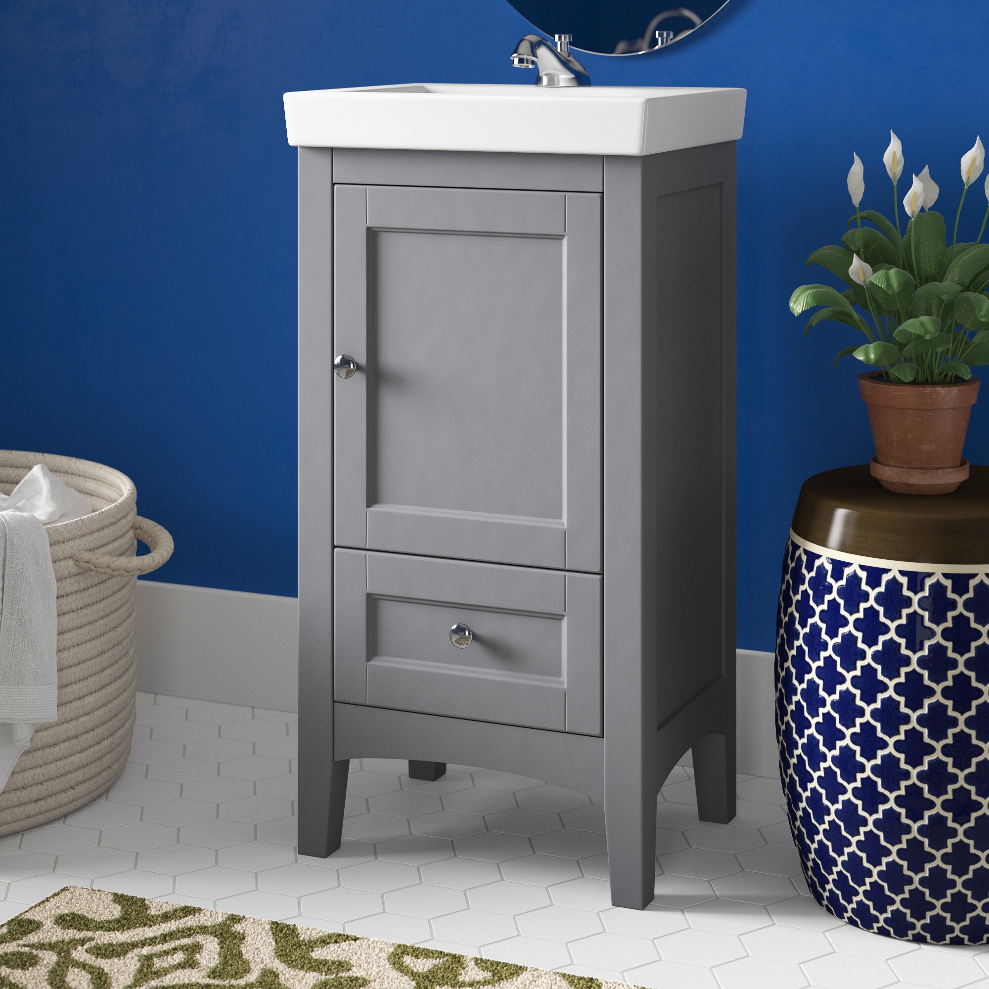 Andover Mills Murry 18 W Single Bathroom Vanity Set Reviews Wayfair