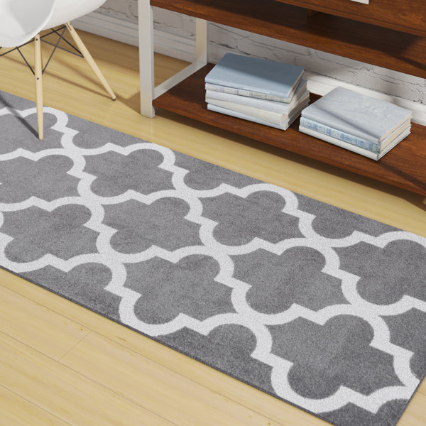 Sherrer Gray Area Rug by Wrought Studio