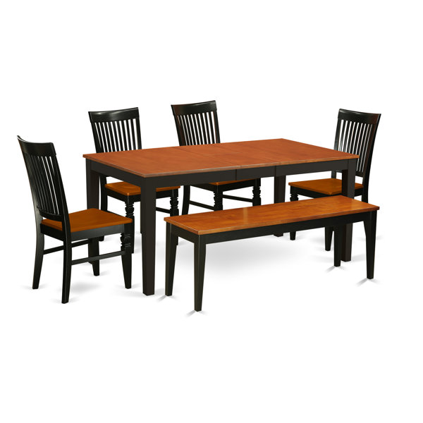 Pillar 6 Piece Extendable Dining Set By August Grove Cheap