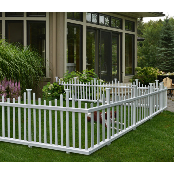 2.5 ft. H x 5 ft. W Madison No Dig Garden Fence Panel (Set of 2) by Zippity Outdoor Products