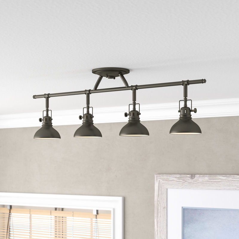 Beachcrest Home Dollinger 4 Light Fixed Track Lighting Kit Reviews Dollinger 4 Light Fixed Track Lighting Kit