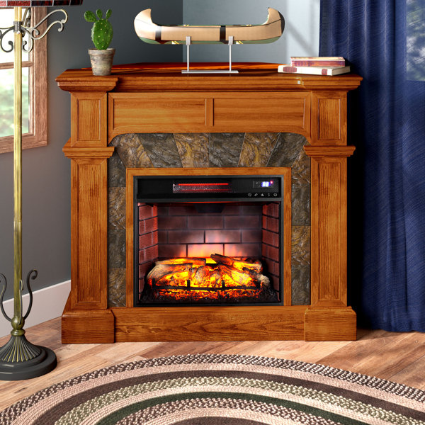 Portola Valley Corner Electric Fireplace by Loon Peak