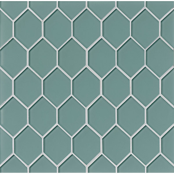La Palma Glass Mosaic Tile in Blue by Grayson Martin