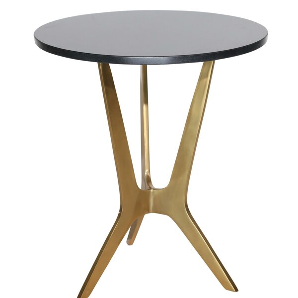 Jetta Marble Top 3 Leg End Table By Mercer41