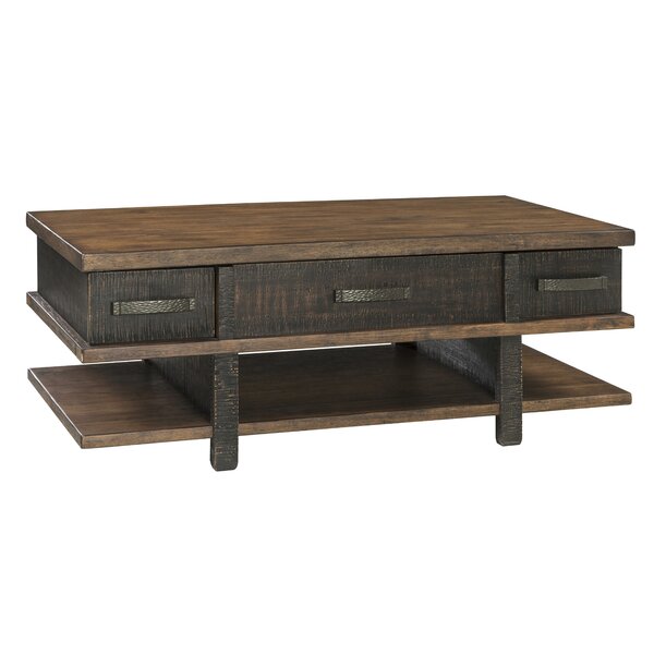 Loon Peak Hunley Lift Top Extendable Coffee Table With ...