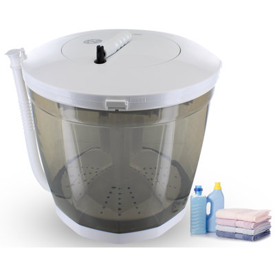 08 cu ft Portable Washer  Dryer Combo in White Khomo Gear