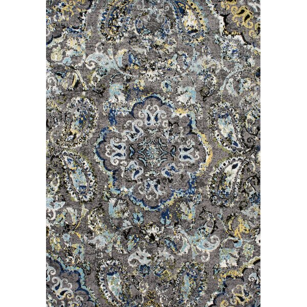 Stoneham Gray/Silver Area Rug by Andover Mills