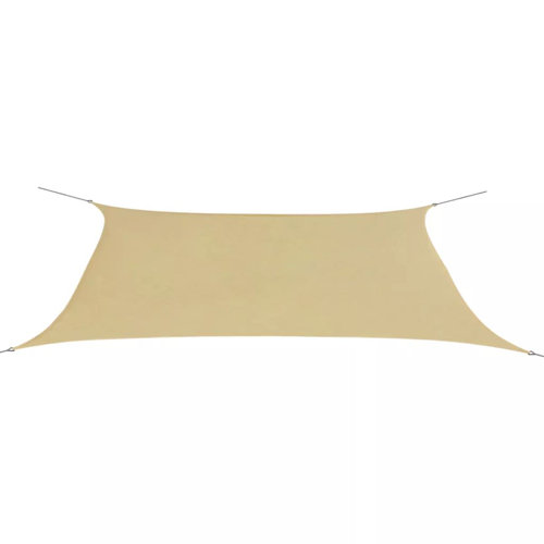 4m x 6m Rectangular Shade Sail Symple Stuff Colour: Beige