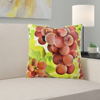 Ebern Designs Caya Watercolour Throw Pillow Wayfair
