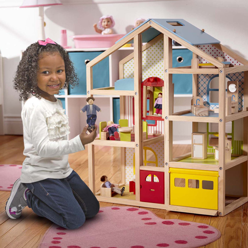 wooden doll house melissa and doug