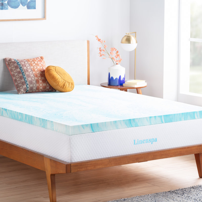 memory foam mattress topper 1 inch 3 linenspa memory foam mattress topper 1 inch 3 linenspa