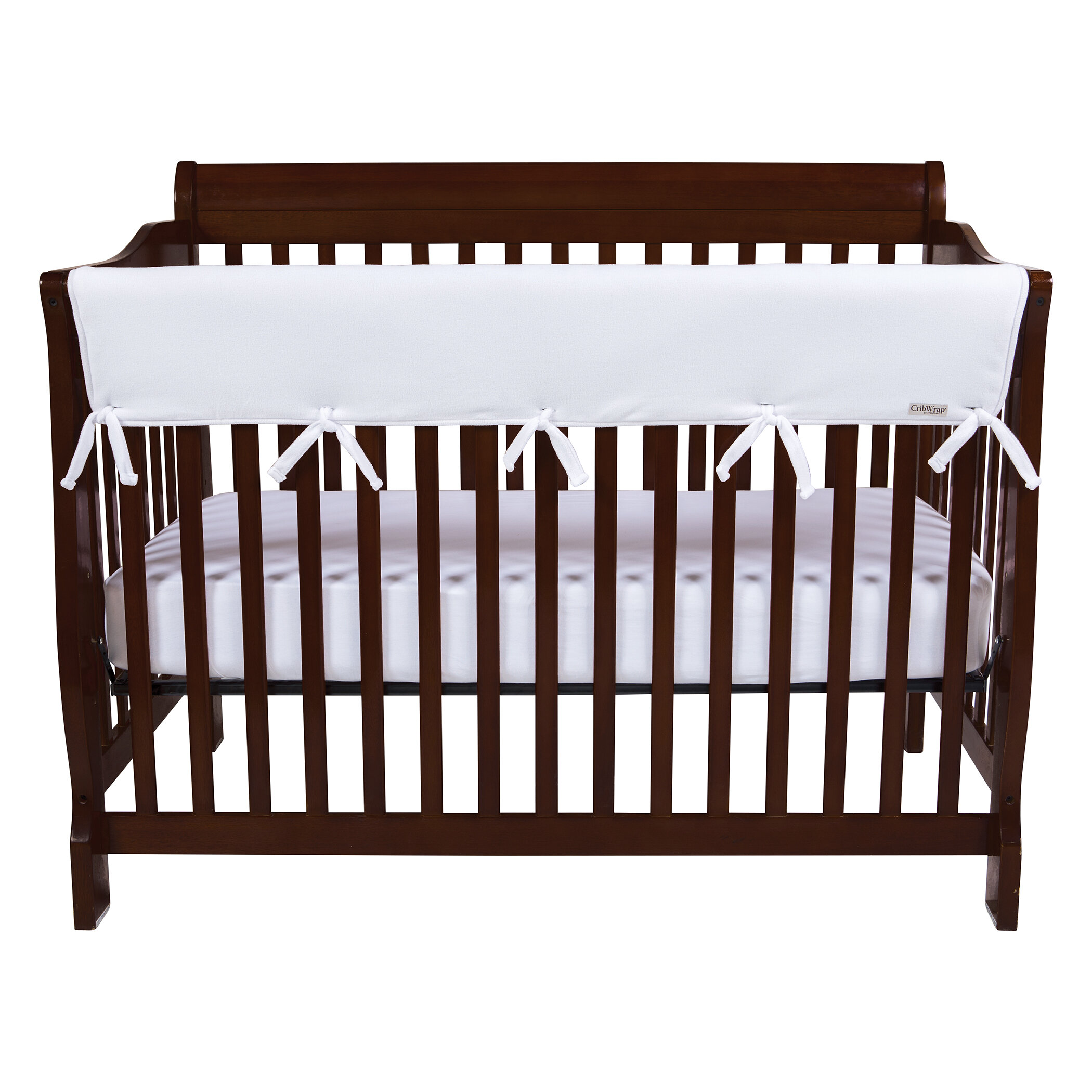 Trend Lab White Fleece Front Crib Rail Guard Cover Wayfair