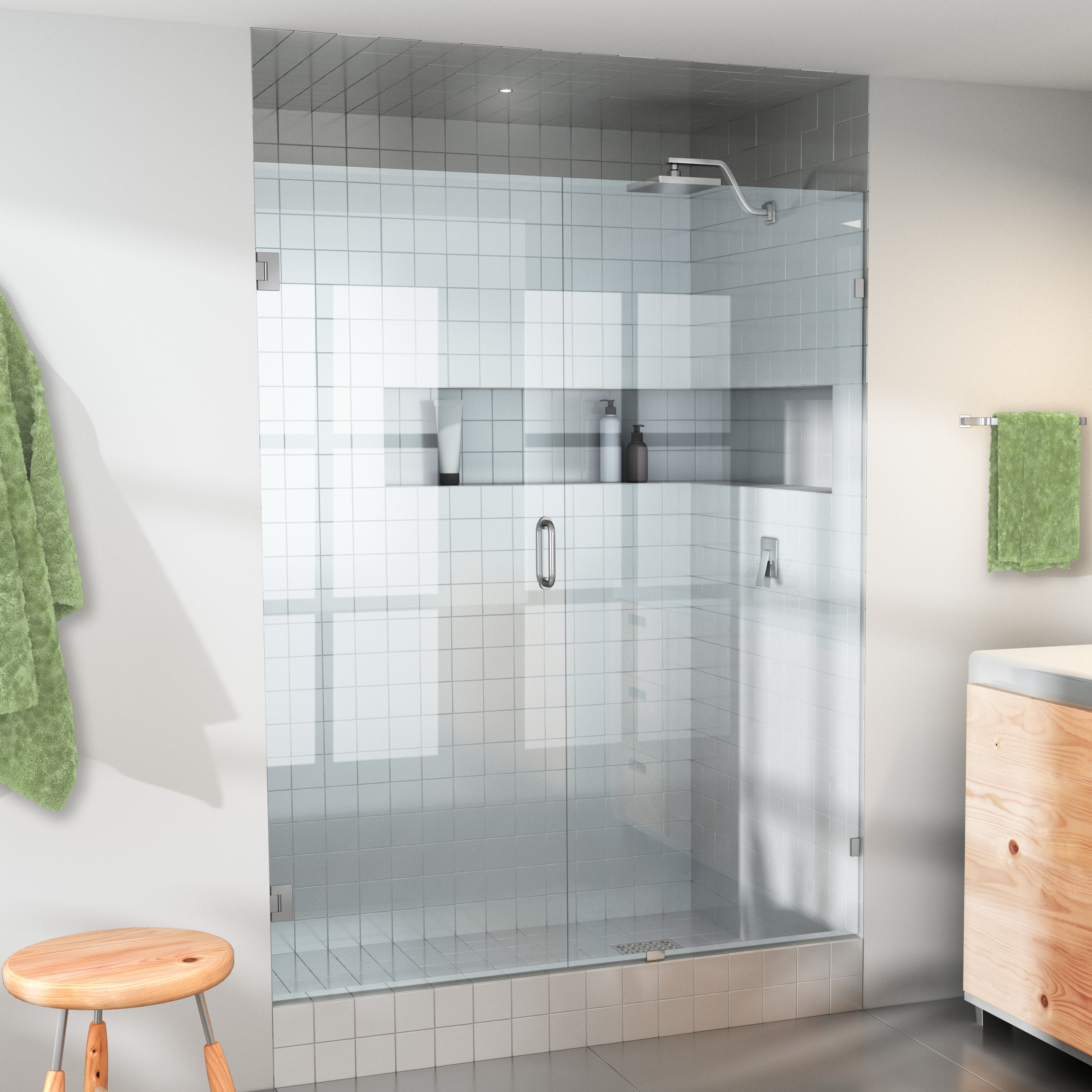 Glass Warehouse 60 X 78 Hinged Frameless Shower Door Reviews