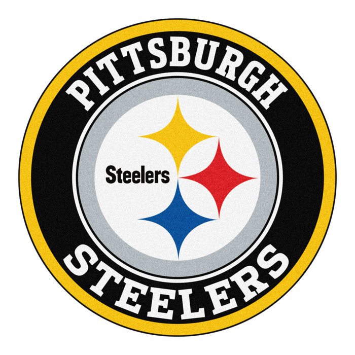 Nfl Pittsburgh Steelers Roundel 27 In X 27 In Non Slip Indoor Only Door Mat