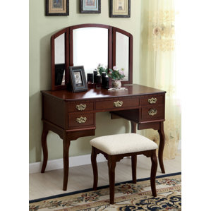 Falconer 3 Piece Vanity and Stool Set by Darby Home Co