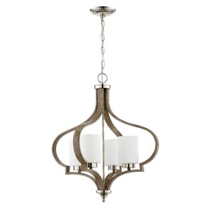 Classic 4-Light Shaded Chandelier