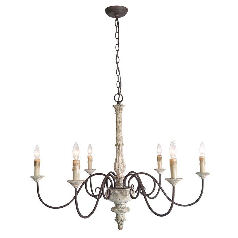 Leib Elegance French Country 6-Light Chandelier