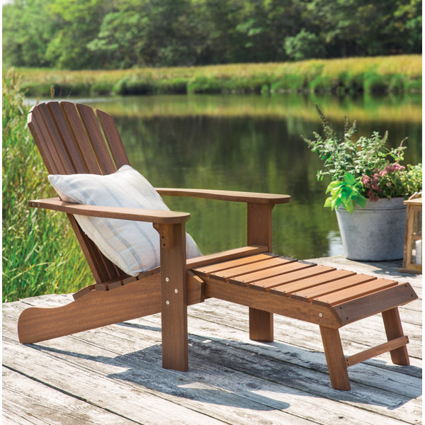 Solid Wood Adirondack Chair with Ottoman by Birch Lane™| @ $299.00