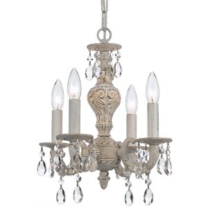 Odessa 4-Light Crystal Candle Chandelier