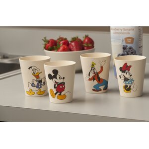Disney Mickey and Friends 4 Piece Bamboo Cup Set