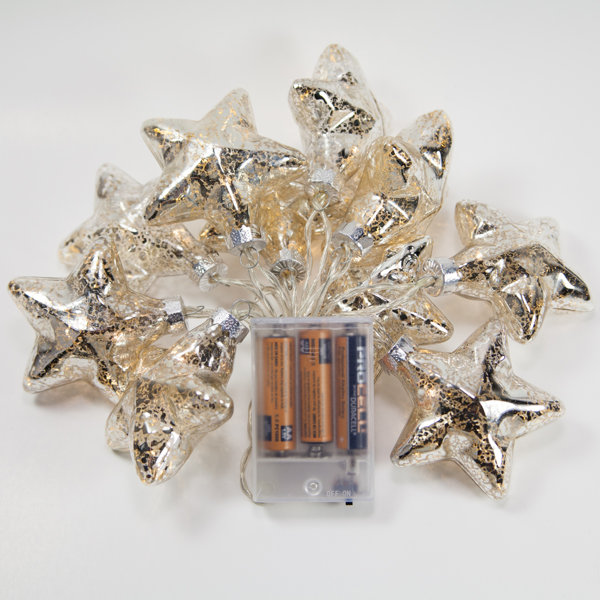 Iridescent Star LED 10 Light String Lighting by The Holiday Aisle
