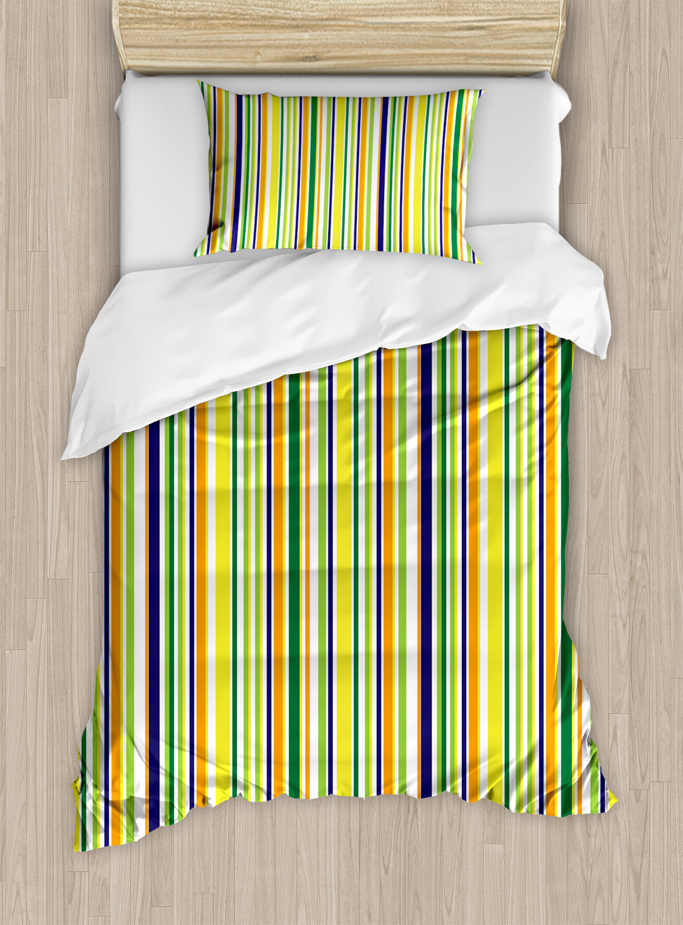 Ambesonne Striped Vibrant Lines Pattern Textured Trendy