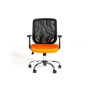 Review Cristy Adjustable Height Swivel Mesh Desk Chair by Ebern Designs
