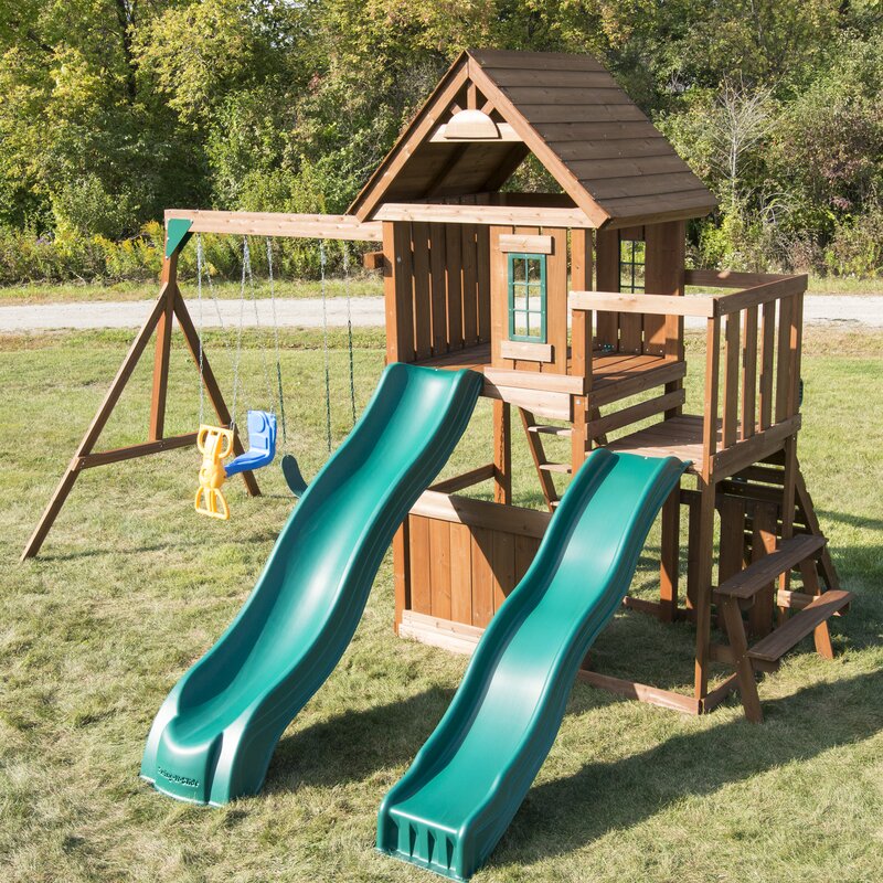 Swing-n-Slide Knightsbridge Deluxe Swing Set | Wayfair