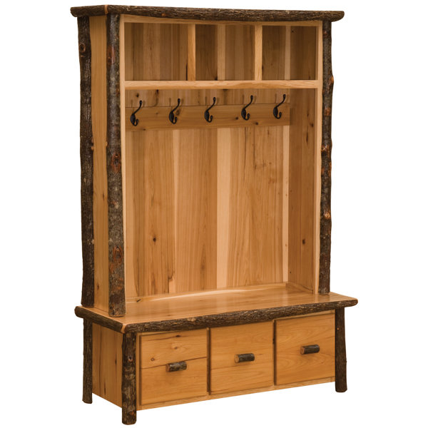 Cason Hickory Entry Locker Hall Tree