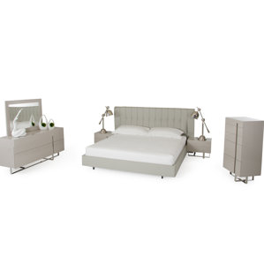 Clower Platform 5 Piece Wood Bedroom Set by Orren Ellis