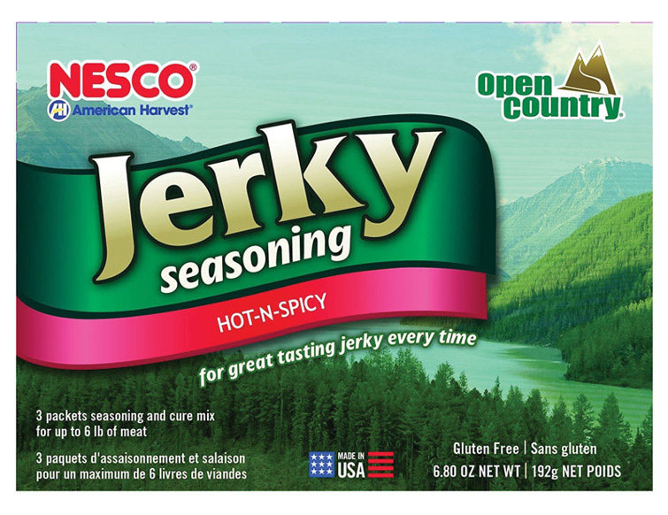 Nesco American Harvest Open Country Jerky Seasoning/Cure Mix Hot and