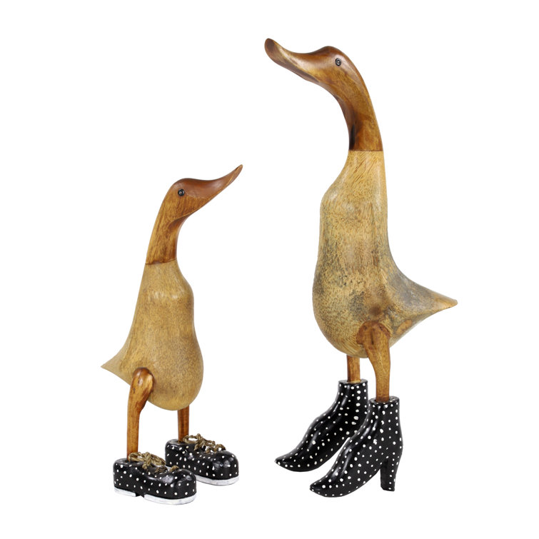 August Grove 2 Piece Remmie Ducks Table Decor Figurine Set Reviews Wayfair