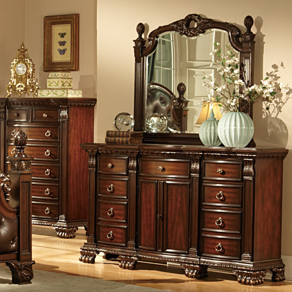 Amazing Orleans 9 Drawer Combo Dresser With Mirror By Woodhaven Hill Read Reviews