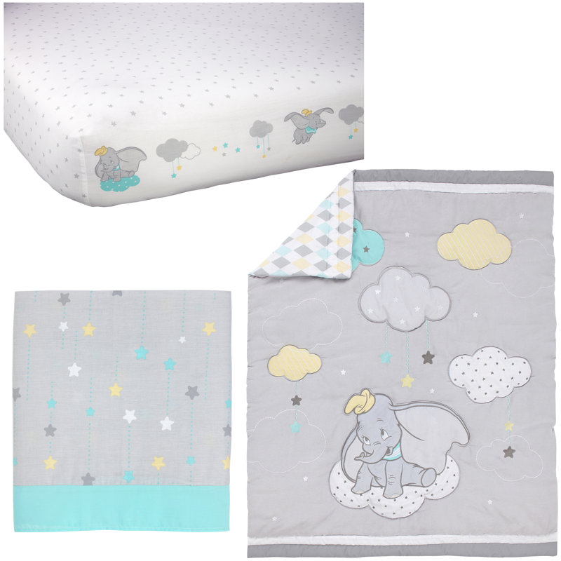 Disney Dumbo Dream Big 3 Piece Crib Bedding Set & Reviews ...