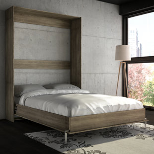 horizontal inline murphy bed and inline sofa