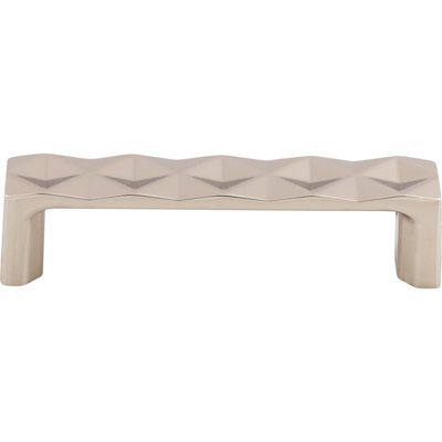 Mercer Quilted 3 3/4" Center to Center Bar Pull Top Knobs Finish: Polished Nickel