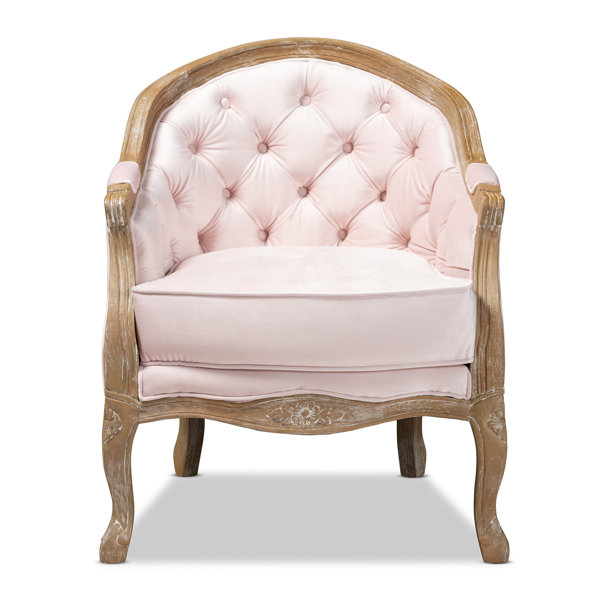 Elliana Traditional French Provincial Velvet Upholstered Armchair By One Allium Way Read Reviews