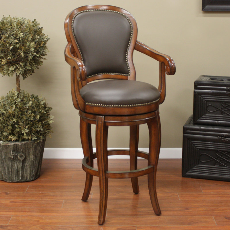 American Heritage Santos 30&quot; Swivel Bar Stool | Wayfair