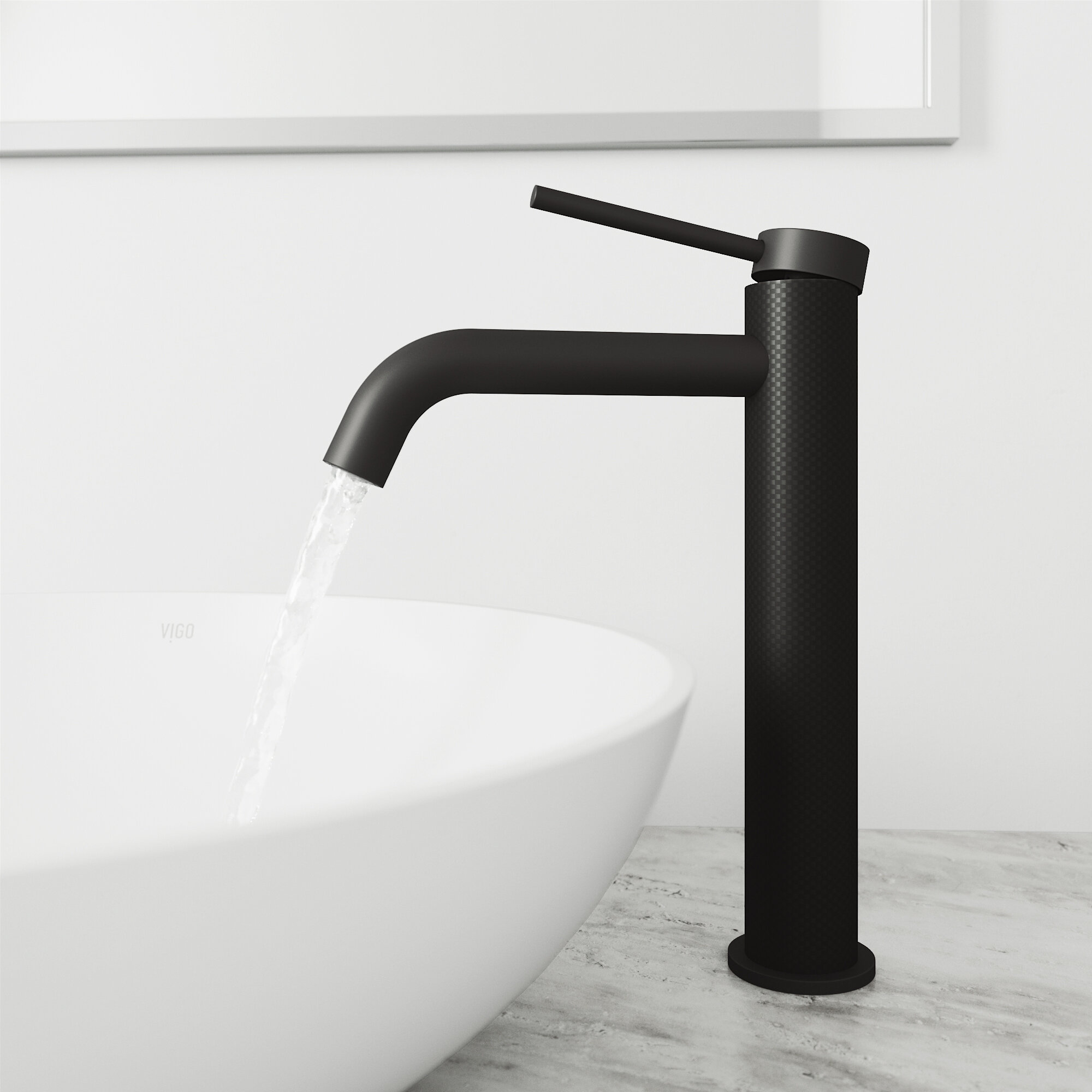Vigo Lexington Vessel Sink Cfiber Bathroom Faucet Reviews Wayfair