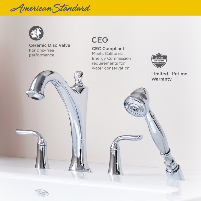 American Standard Patience Double Handle Deck Mounted Roman Tub
