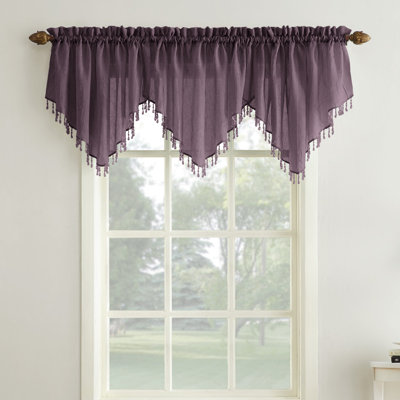 Purple Valances &amp; Kitchen Curtains You&#039;ll Love in 2020 | Wayfair