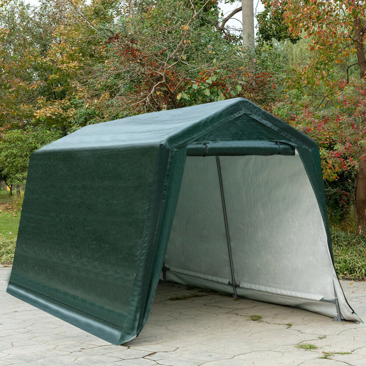 Costway Patio Carport Storage Shed Car Canopy 2 Person Tent Wayfair