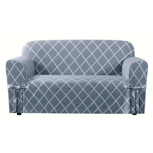 Lattice Box Cushion Loveseat Slipcover by Sure Fit