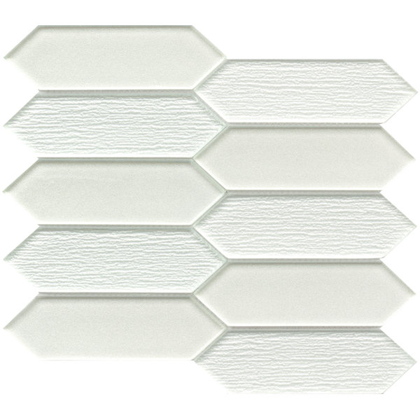 Picket 2 x 4 Glass Mosaic Tile in Beige by Emser Tile