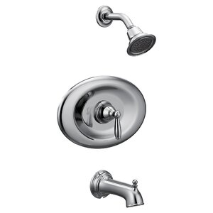 Brantford Conversion Tub and Shower Faucet with Metal Lever Handle