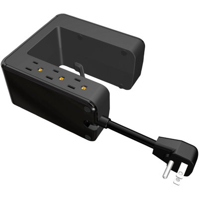 Power Station with Surge Protection ACCELL Color Black