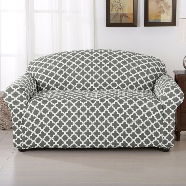 Brenna Box Cushion Loveseat Slipcover by Home Fash