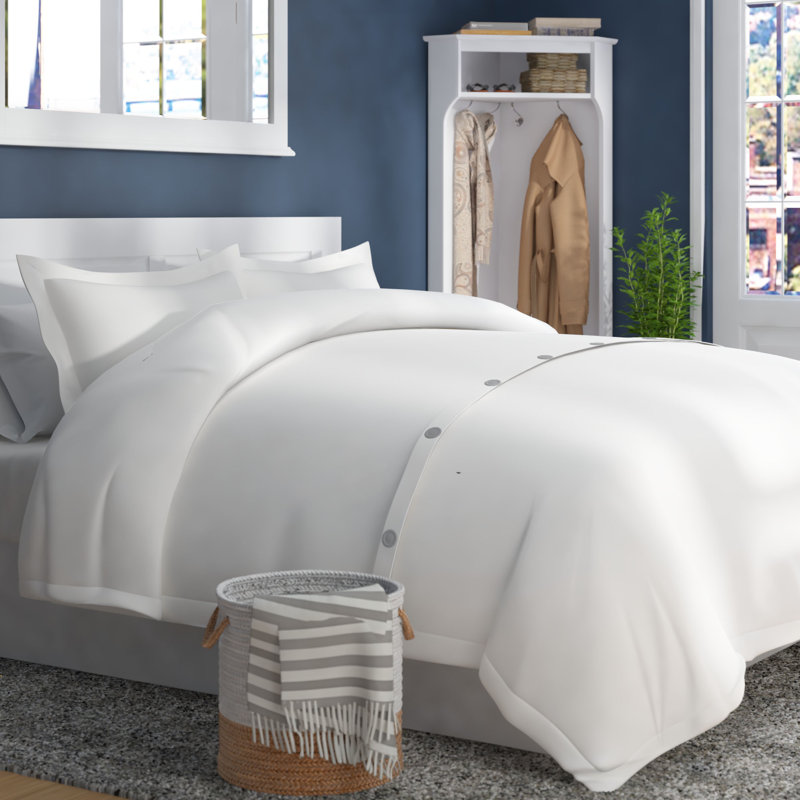 Carnside 3 Piece Solid Duvet Cover Set Reviews Joss Main Carnside 3 Piece Solid Duvet Cover Set